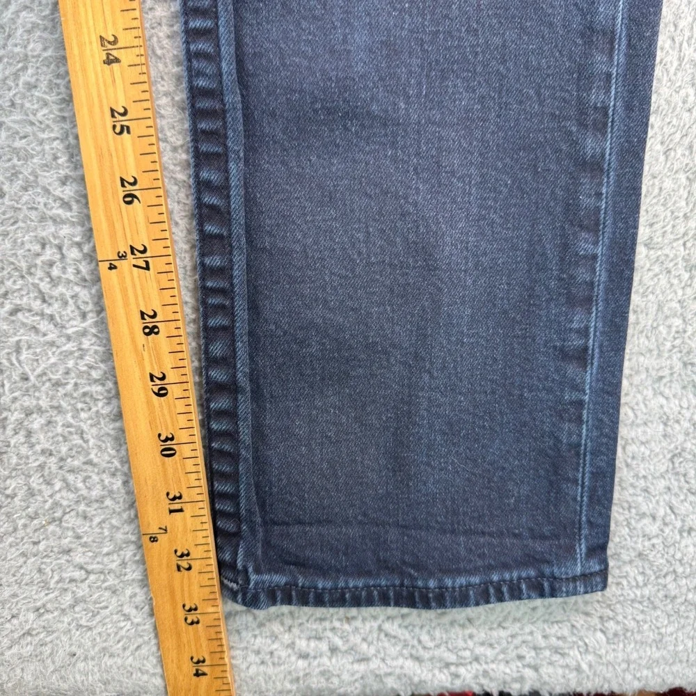 True Religion Rocco Relaxed Skinny Jeans Mens 38 Dark Wash Distressed Denim Blue
